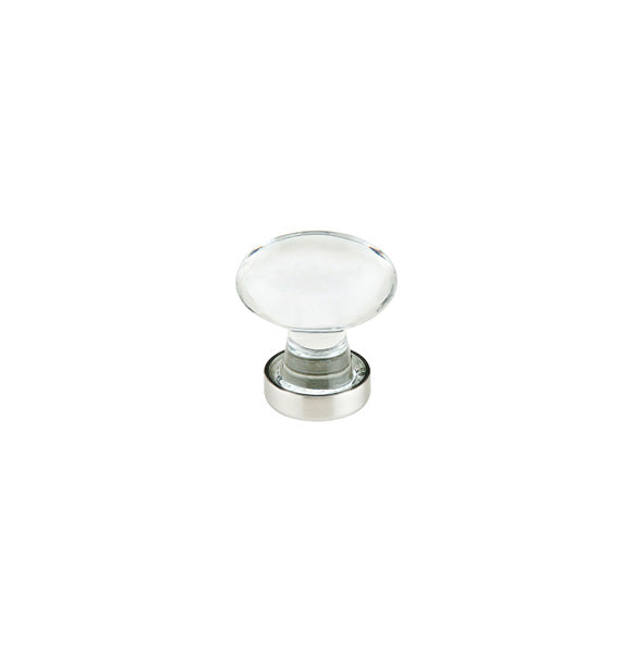 Hampton Crystal Knob - Satin Nickel
