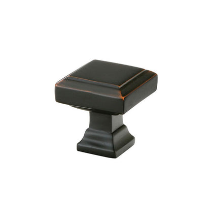 Emtek Geometric Square 1 5/8 Inch Cabinet Knob Oil Rubbed Bronze