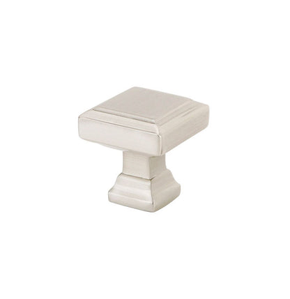 Emtek Geometric Square 1 5/8 Inch Cabinet Knob Satin Nickel