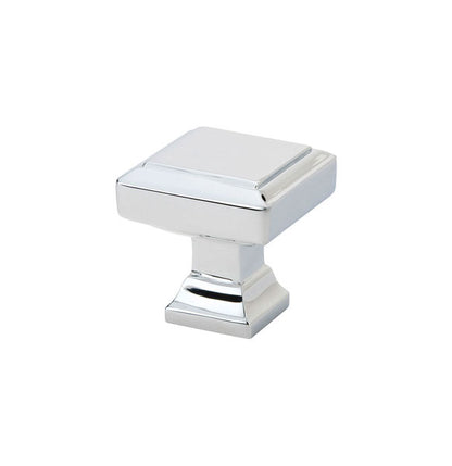 Emtek Geometric Square 1 5/8 Inch Cabinet Knob Polished Chrome