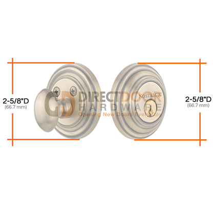 Nostalgic Warehouse Classic Double Cylinder Deadbolt