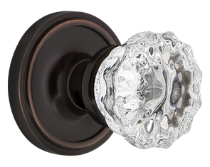 Nostalgic Warehouse Crystal Knob with Rope Rosette - Timeless Bronze