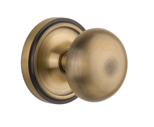 Nostalgic Warehouse New York Knob with Classic Rosette