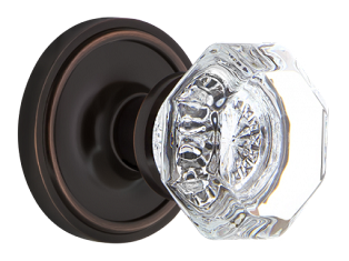 Nostalgic Warehouse Classic Rosette with Waldorf Knob - Timeless Bronze