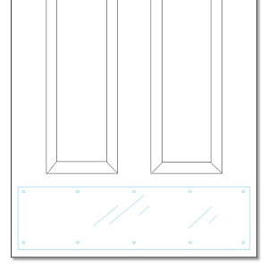 Clear Plastic Kickplate