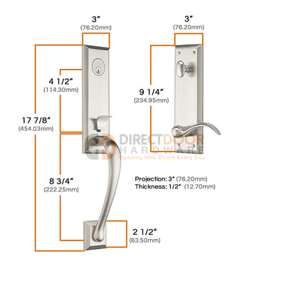 Baldwin Cody Emergency Egress Handleset 85352