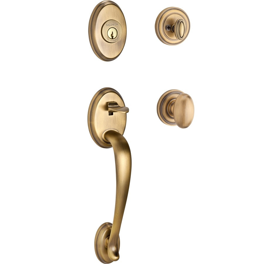 Baldwin Reserve Columbia Handleset Matte Brass and Black