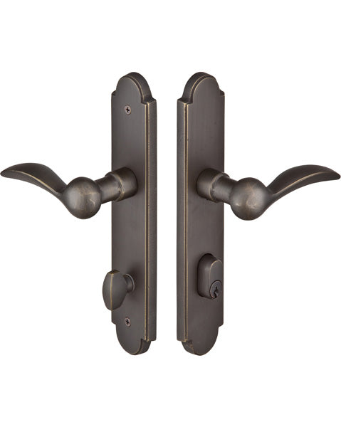 Emtek Configuration 2"X10" Arched Sandcast Multipoint Lock Trim