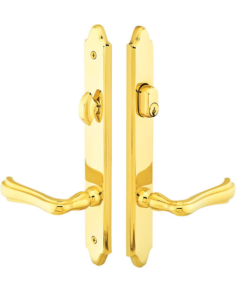Emtek Configuration 4 - 1 1/2x11 Brass Concord Multipoint Lock Trim