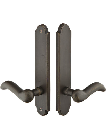 Emtek Configuration 3 - 2"X10" Arched Sandcast Multipoint Lock Trim