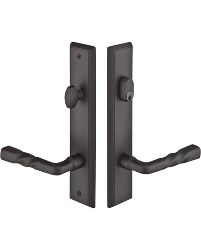 Emtek Configuration 4 2x10 Sandcast Rectangular Patio Locks