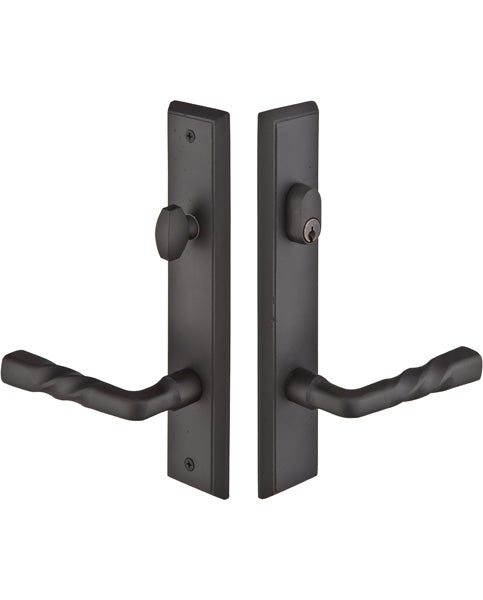 Emtek Configuration 4 2x10 Sandcast Rectangular Patio Locks