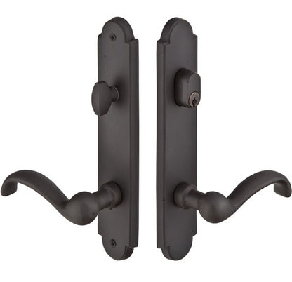 Emtek Configuration 2 - 2"X10" Arched Sandcast Multipoint Lock Trim