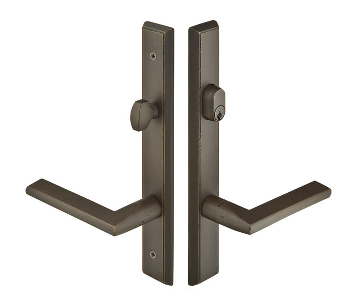 Emtek Configuration 3 1 1/2" x 11" Rectangular Sandcast Multipoint Lock Trim