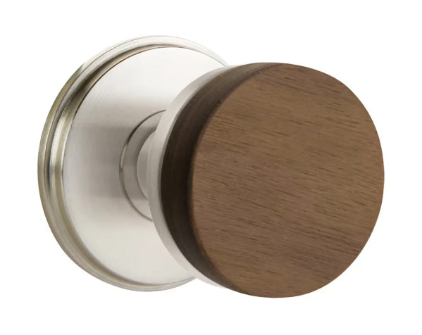 Emtek Walnut Interior Mortise Knob with Watford Rosette
