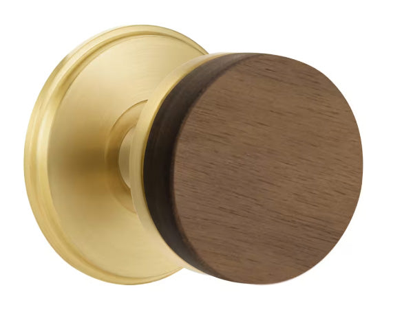 Emtek Conical Walnut Knob with Watford Rosette