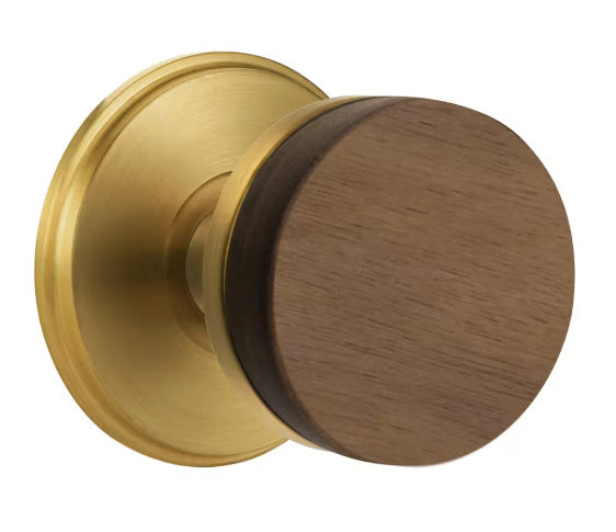 Emtek Conical Walnut Knob with Watford Rosette