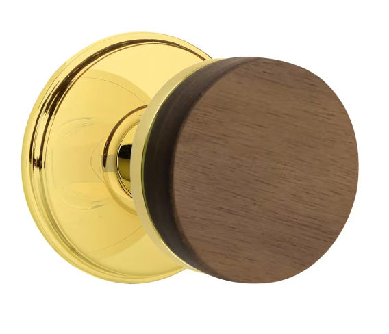 Emtek Walnut Interior Mortise Knob with Watford Rosette