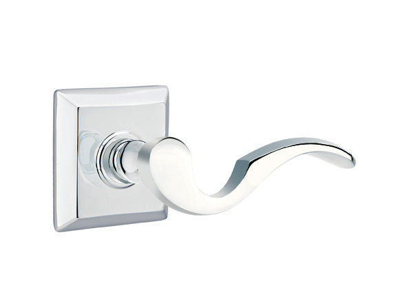 Emtek Cortina Lever Polished Chrome-Quincy Rosette