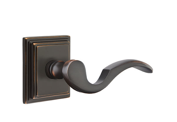 Emtek Cortina Lever Oil Rubbed Bronze-Wilshire Rosette