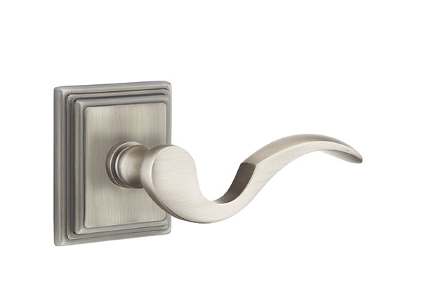 Emtek Cortina Lever Pewter-Wilshire Rosette