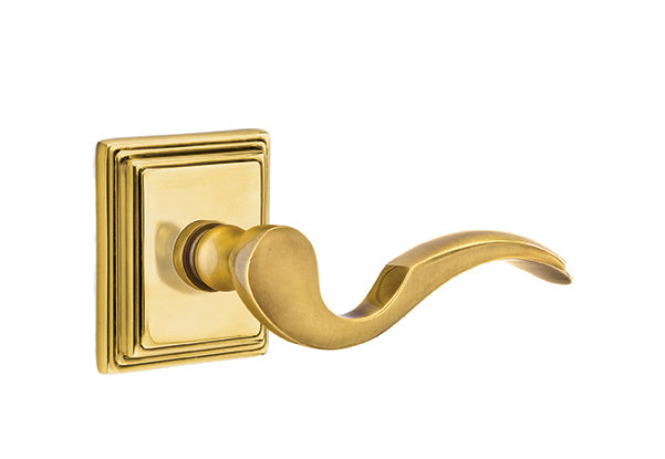 Emtek Cortina Lever French Antique-Wilshire Rosette