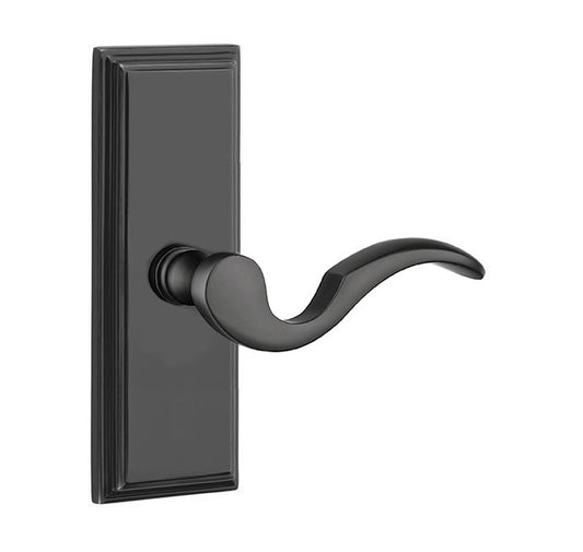 Emtek Cortina Lever with Wilshire Sideplate