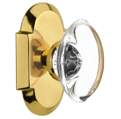 Nostalgic Warehouse Cottage Plate with  Oval Crystal Knob