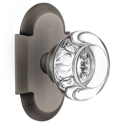 Nostalgic Warehouse Cottage Plate with Round Clear Crystal Knob