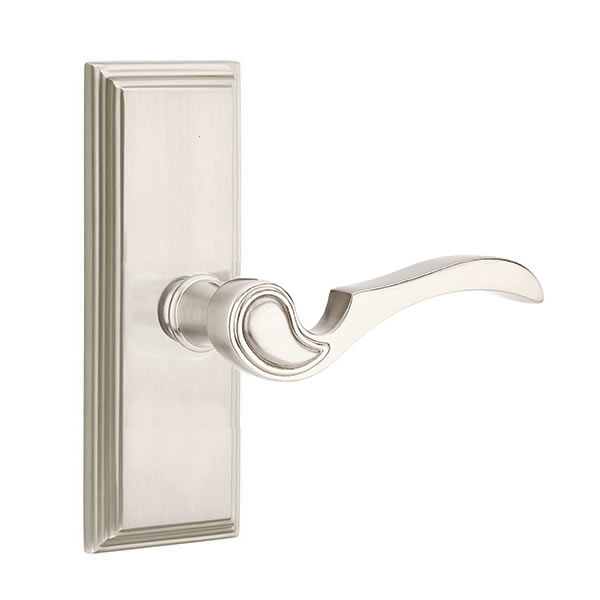 Emtek Coventry Lever with Wilshire Sideplate
