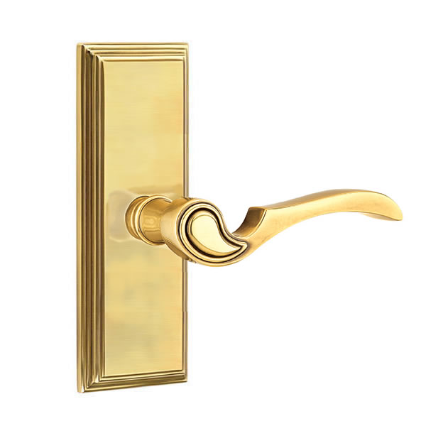 Emtek Coventry Lever with 7 Inch Wilshire Sideplate