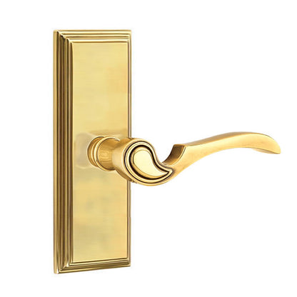Emtek Coventry Lever with 7 Inch Wilshire Sideplate