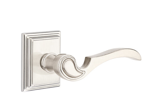 Emtek Coventry Lever Satin Nickel-Wilshire Rosette
