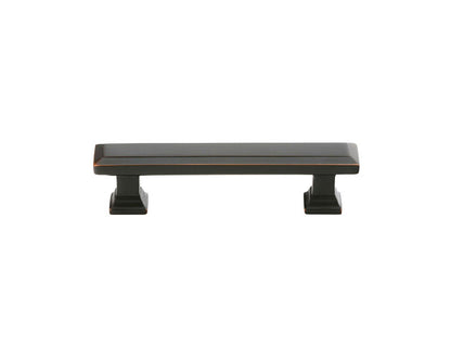 Emtek 3 Inch Geometric Rectangular Pull Oil Rubbed Bronze