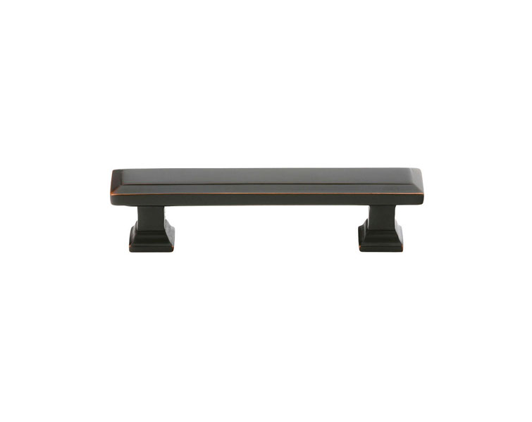 Emtek 10 Inch Geometric Rectangular Pull Oil Rubbed Bronze