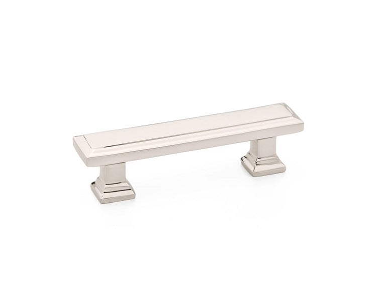 Emtek 6 Inch Geometric Rectangular Pull Polished Nickel
