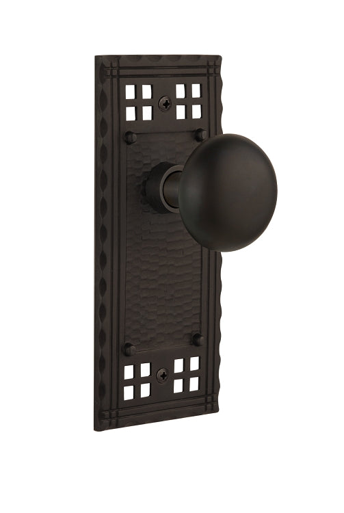 Nostalgic Warehouse Craftsman Plate with New York Knob