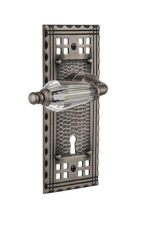 Nostalgic Warehouse Craftsman Plate with Parlour Knob