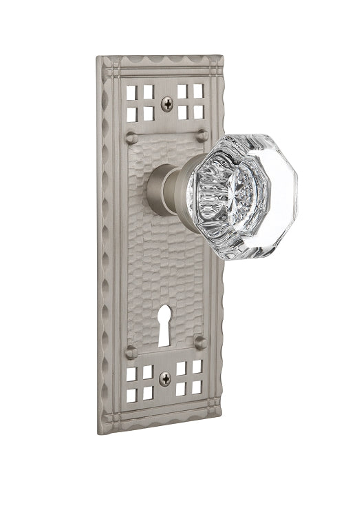 Nostalgic Warehouse Craftsman Plate with Waldorf Knob - Mortise Lock