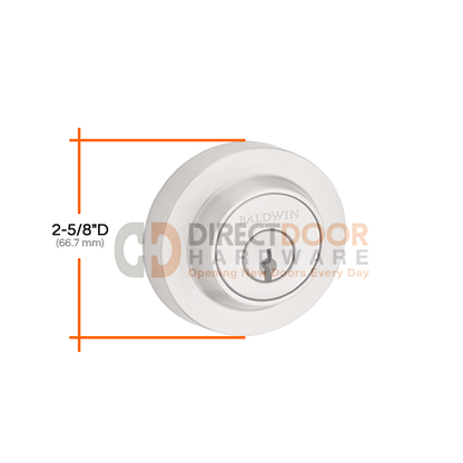 Baldwin Reserve Series Contemporary Round Single Cylinder Deadbolt