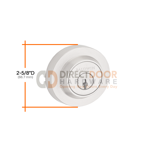 Baldwin Reserve Series Contemporary Round Double Cylinder Deadbolt