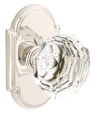 Emtek Diamond Crystal with Oval Rosette