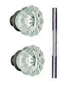 Nostalgic Warehouse Crystal Door Knob Pair