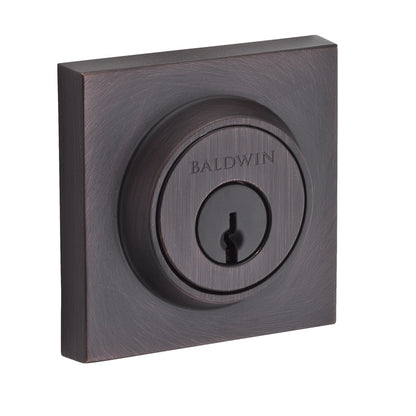 Baldwin Contemporary Square Deadbolt Venetian Bronze