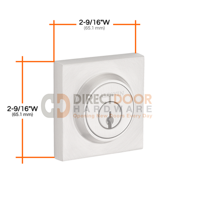 Baldwin Reserve Series Contemporary Square Single Cylinder Deadbolt