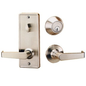 EZSet Grade II ILCT Passage Interconnected Leverset Satin Nickel