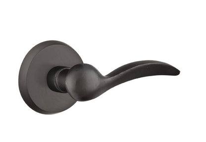 Emtek Sandcast Bronze Durango Lever with Style 2 Rosette