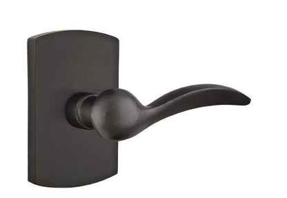 Emtek Sandcast Bronze Durango Lever with Style 4 Rosette