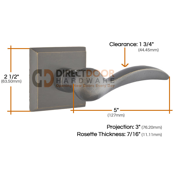 Emtek Durango Lever with Style 6 Rosette