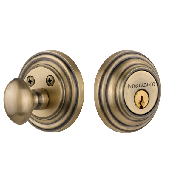 Nostalgic Warehouse Classic Single Cylinder Deadbolt